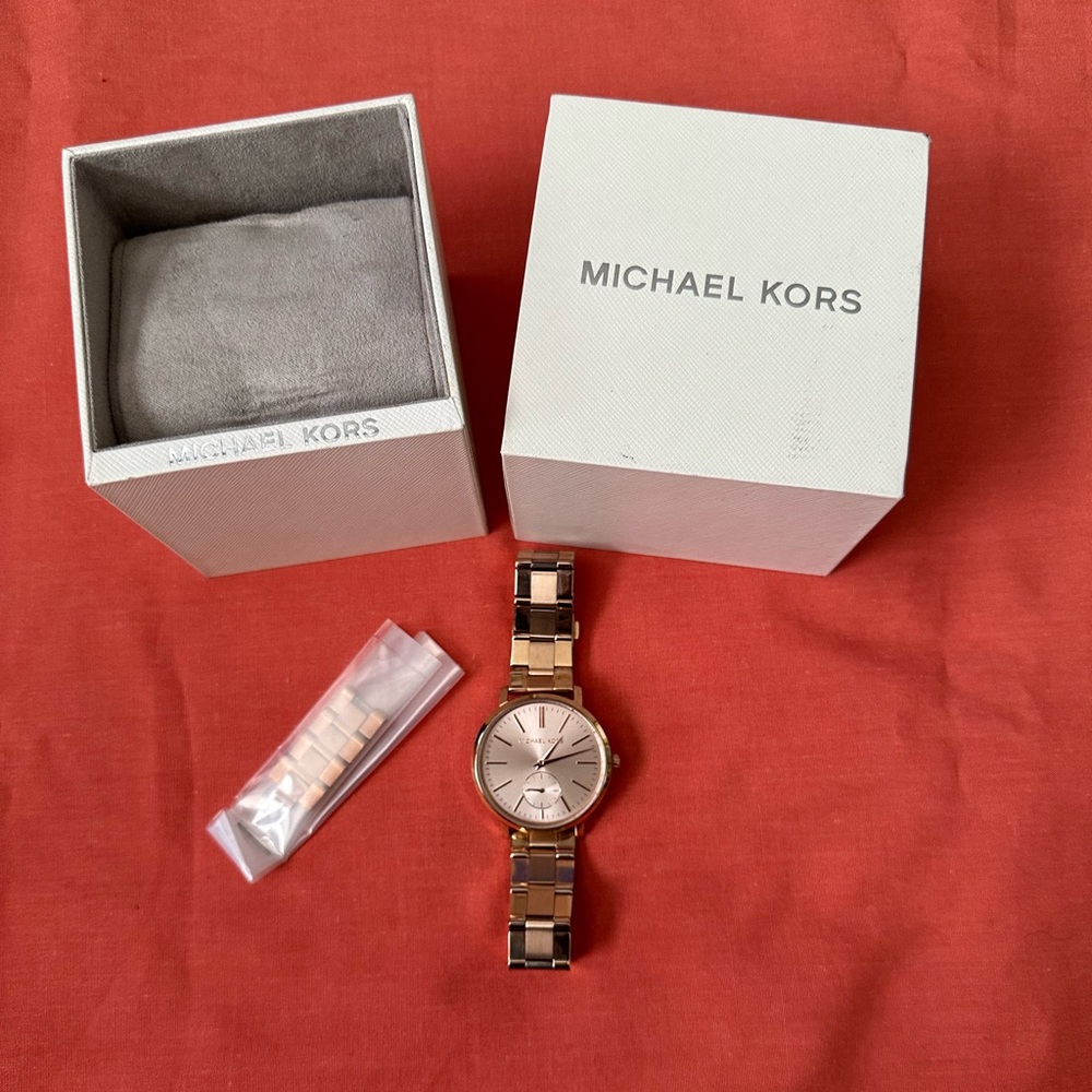 Micheal Kors rose gold watch